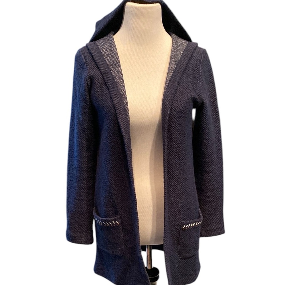 Lucky Brand Navy Blue Open Cardigan Duster